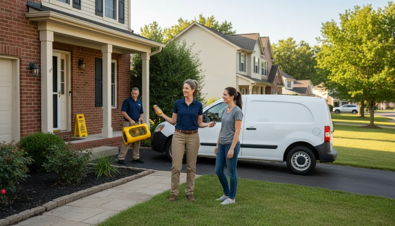 Residential water damage restoration in Belton, SC
